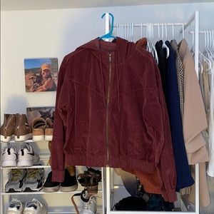 Corduroy maroon jacket